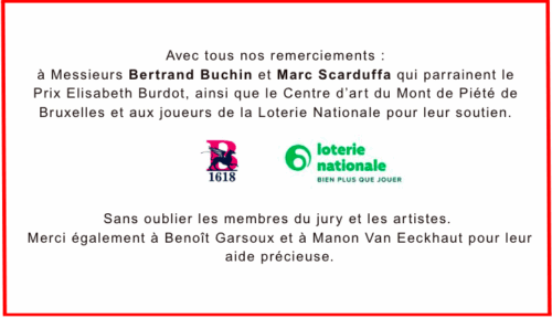 Remerciements avec ligne rouge